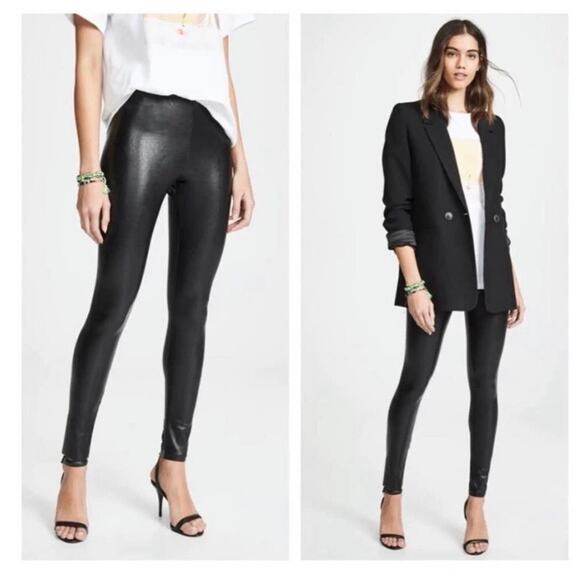 Commando Black Perfect Control Faux Leather High Rise Legging Medium - Picture 2 of 13